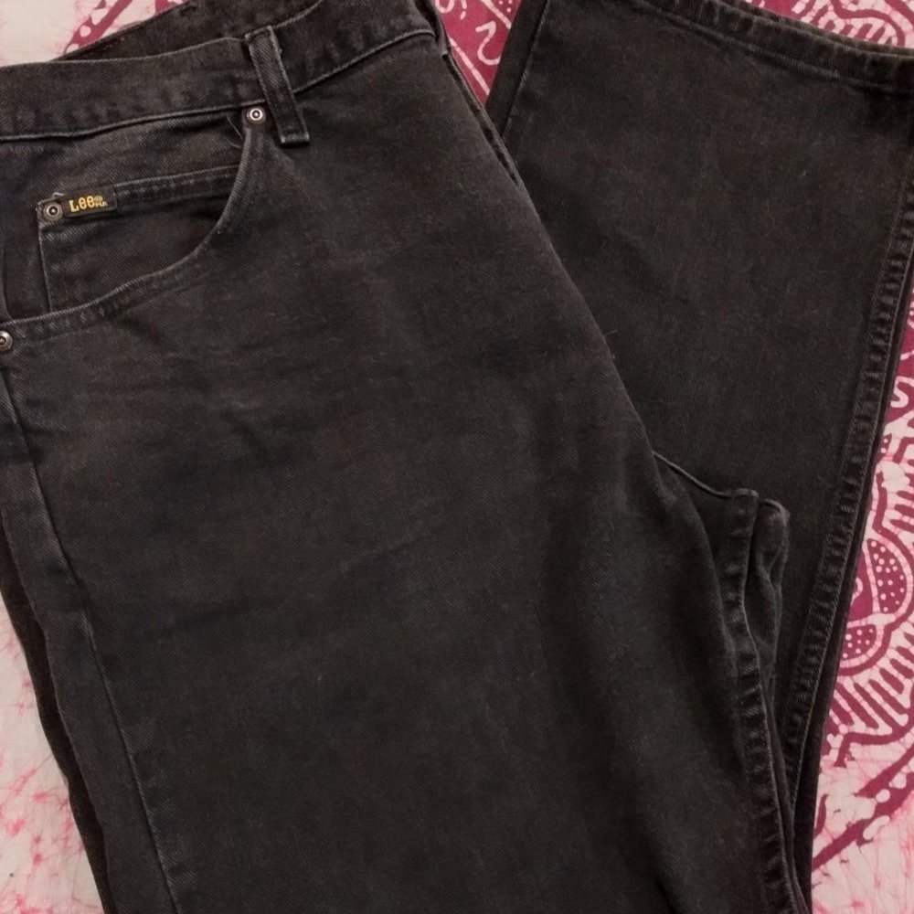 Lee Jeans, Black, 42" Waist, Big and Tall ⭐️Great Condition⭐️